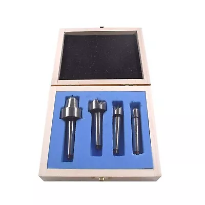 4 Pcs MT1 Steel Wood Lathe Live Center Drive Spur Cup Arbor With Wood Case • $49.70