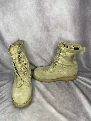 Bates Flight Military Combat Tactical Boots 03-D-0321 Tan Gore-Tex Mens 8.5 W • $39.99