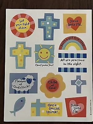 Hallmark Heartline Reward Stickers Faith 8 Sheets NIP God Jesus Love Acid Free • $2.75