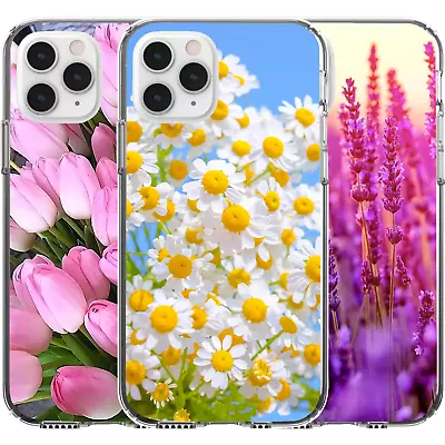 $16.95 • Buy Silicone Cover Case Pattern Flowers Roses Tulip Daisy Summer Cute Nature Love