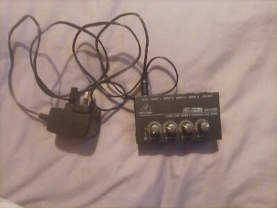 £3 • Buy Behringer MICROMIX MX400 Ultra Low-Noise 4-Channel Line Mixer Black