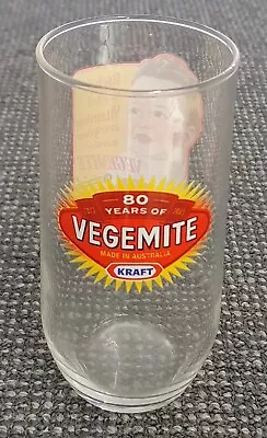 🔶️vegemite 80 Years Glass Tumbler 1923-2003 Kraft Rare Collectable Retro Oz • $24.99