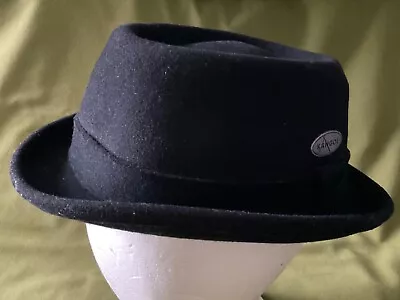 EXC BLACK M KANGOL LiteFelt® PORK PIE WOOL HAT SHORT BRIM MEDIUM MADE IN USA • $69.99