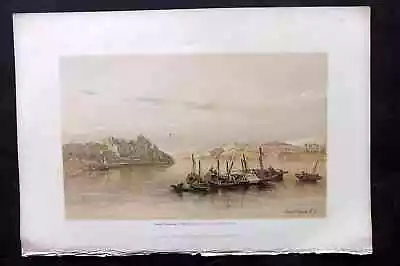 David Roberts Egypt & Nubia 1856 Print. Asouan And The Island Of Elephantine 196 • £22.50