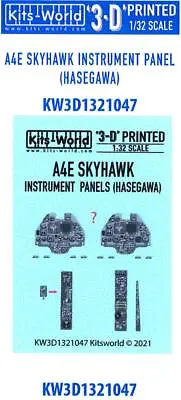 Kits World Decals 1/32 3D Decals A-4E/F SKYHAWK INSTRUMENT PANEL Hasegawa • $14.99
