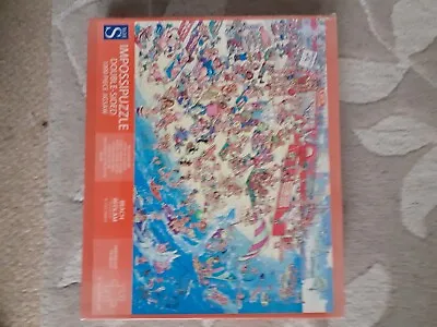 WHSmith Beach Bedlam 1000 Piece Impossipuzzle Double Sided Jigsaw Puzzle • £8.99