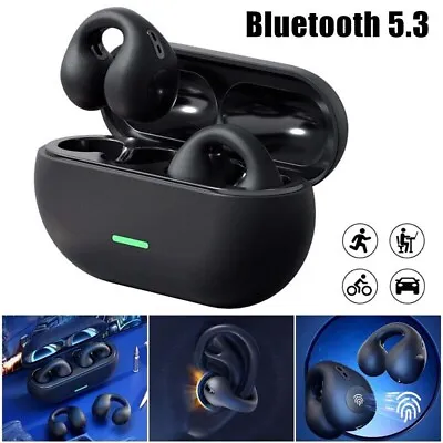 £8.99 • Buy Wireless Bluetooth 5.3 Earbuds Ear Clip Bone Conduction Headphones Sport Headset