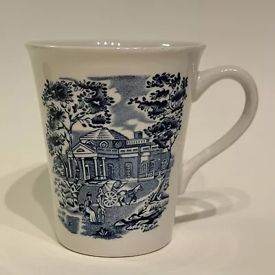 Staffordshire Liberty Blue Monticello Ironstone Mug Made In England 3.75  • $20