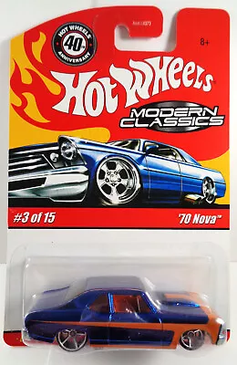 2008 Hot Wheels Modern Classics '70 Nova Blue Variation • $19.99