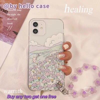 $14.88 • Buy  Cute Cartoon Bunny Hand Strap Case Cover For IPhone 11 12 Pro Max Plus XS Se