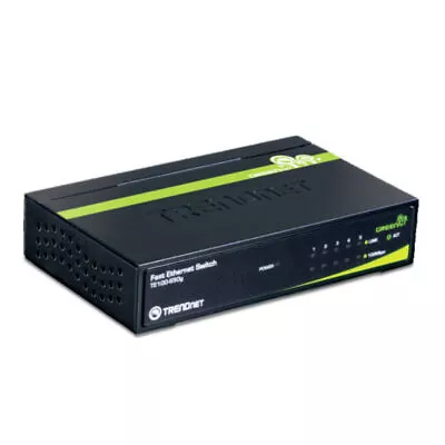 TRENDnet TE100-S50G 5-Port 10/100Mbps GREENnet Switch • $11.99