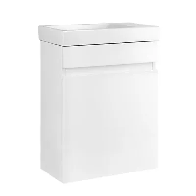 Cefito Bathroom Vanity Basin Cabinet Sink Storage Wall Mounted Ceramic 400mm • $136.13