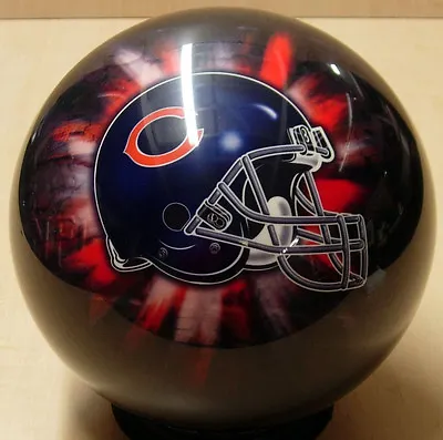 14# NIB RARE HELMET 2006 Style OTB VIZ-A-BALL NFL Chicago BEARS Bowling Ball • $200