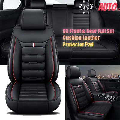 Front & Rear Full Set Cushion Leather Protector Pad For Hyundai Car Seat Covers • $69.34