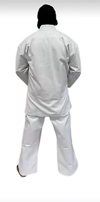 Karate Suit White 14oz 100%  Cotton White Excellent Quality & Price • £36.99