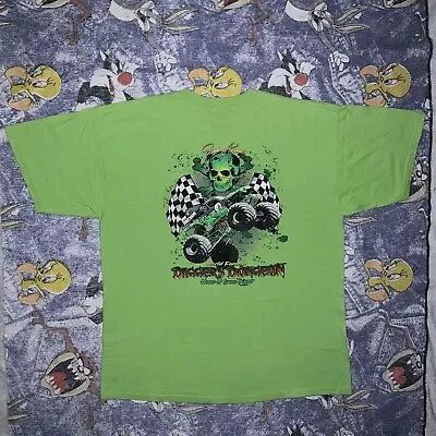 Grave Digger Shirt Diggers Dungeon Graphic Shirt Monster Jam Mens XL Vintage Y2K • $30