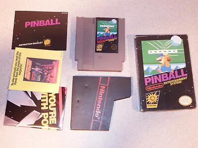 Pinball NES Nintendo Complete CIB Authentic Tested Black Box • $52.99