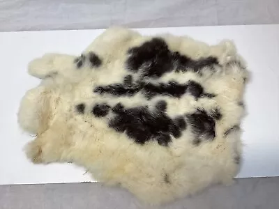 Rabbit Skin Pelt White Black • $5.99