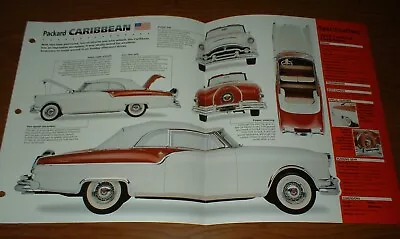 ★★1954 Packard Caribbean Convertible Spec Sheet Brochure Poster Print Photo 54★★ • $12.99