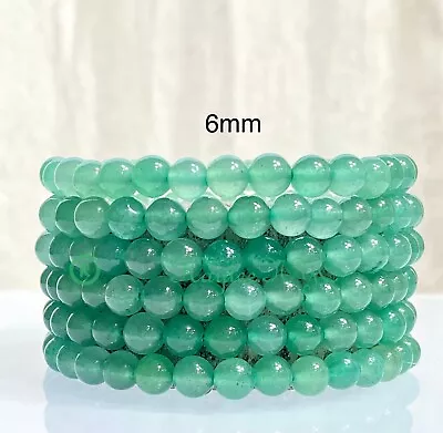 Wholesale Lot 6 Pcs Aventurine 6mm 7.5” Crystal Healing Stretch Bracelet • $15