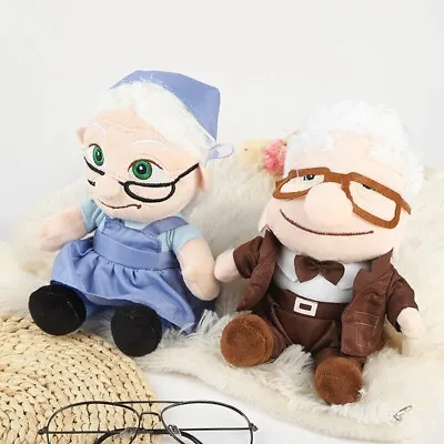 $25.99 • Buy Pixar Up Movie Carl Grandpa & BOY Russell Plush Soft Doll Figure Toy 8'