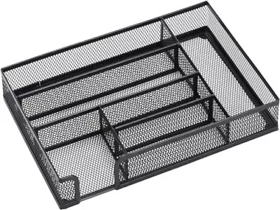 Desk Drawer Organizer Metal Mesh Drawer Organizer Tray For Office School Or H... • $25.20