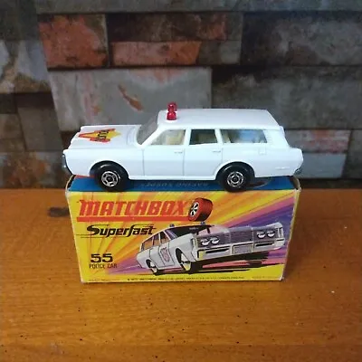 Matchbox #55 Mercury 🚓 Police Car Wagon In Original Box Excellent Lesney  • $99