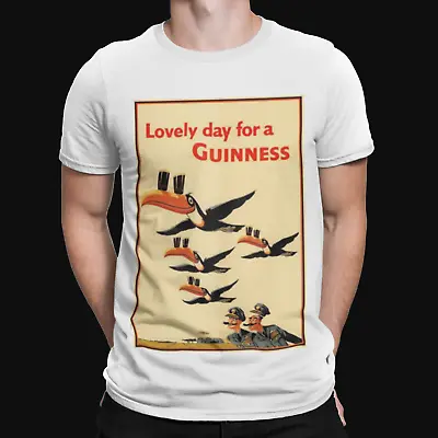 £6.99 • Buy Lovely Day For Guinness T-Shirt - Funny Alcoholic Retro Cool Top Tee Drink Film