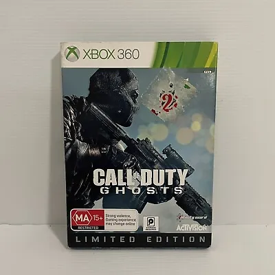 Call Of Duty Ghosts : Steel Case Limited Edition Xbox 360 Game PAL Free Postage • $19.95