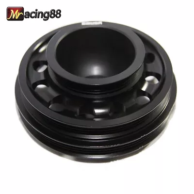 Black Aluminum Performance Crank Pulley For 92-95 Civic SOHC D15 D16 D15B7 D15B8 • $54.99