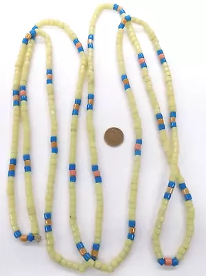 80  XXL Long Necklace Vintage Tile African Trade Bead Necklace #24 Bin W91 • $27.50