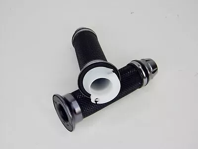 RACING THROTTLE GRIP SET SCOOTER 50cc & 150cc GY6 (7/8  22mm) *TITANIUM BLACK* • $5.18