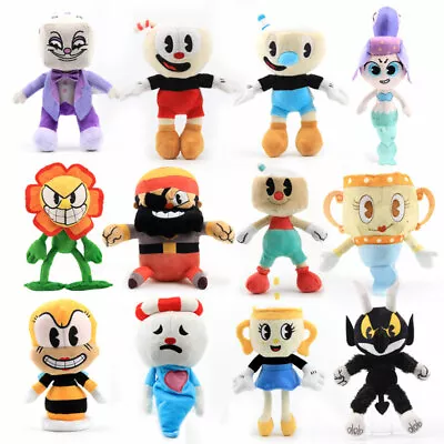 Cuphead Plush Toy Mugman The Chalice Sun Flower Soft Stuffed Doll Toy Kids Gift • $24.99