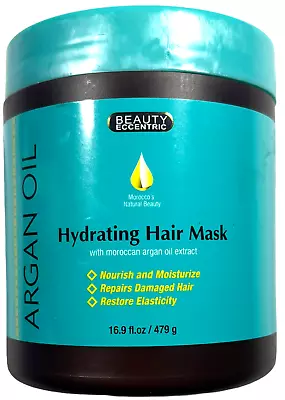 BEAUTY ECCENTRIC - Argan Oil Hydrating Hair  Mask 16.9 Oz Moisture Damage Repair • $18.99