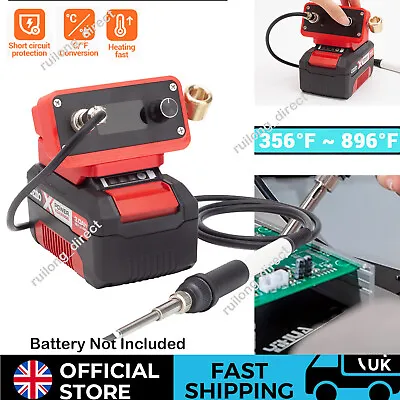 Soldering Station Iron For Einhell 18v Battery OLED Screen Cordless Welding Tool • £54.83