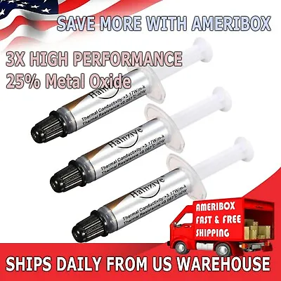 $3.95 • Buy 3X High Performance Silver Thermal Grease CPU Heatsink Compound Paste Syringe