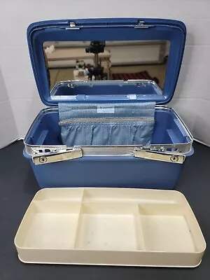 Samsonite Montbello II Train Travel Carrying Case 60s Mirror Vanity Cosmetic • £26.59