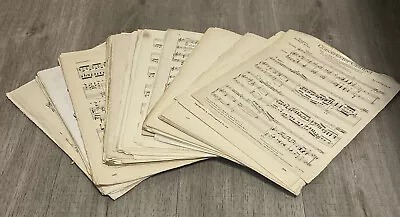 Sheet Music Paper 1.6kg Vintage Art/craft Decoupage Cards Wedding Decor VG • £14.38