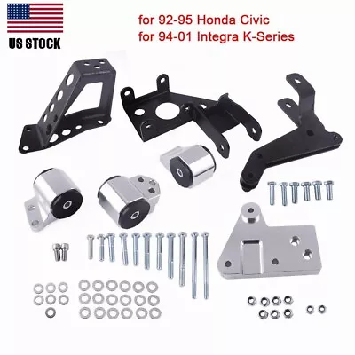 US Engine Mounts Motor Swap Kit For 92-95 Honda Civic EG K20 K24 K-series 70A • $108.99