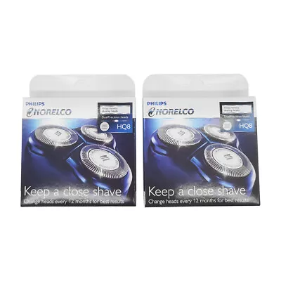 2 Pack Philips Norelco HQ8 Dual Precision Replacement Heads • $29.99