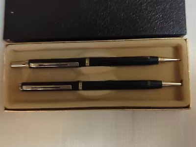 Mechanical Pencil & Pen/ Set Black And Gold-tone Taiwan  • $21.99