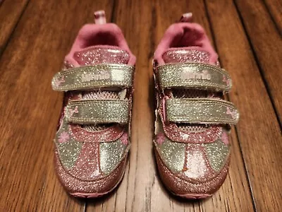 Minnie Mouse Walt Disney WDW Glitter Gray Pink Kids Girl Toddler Shoes (9) • $4.95