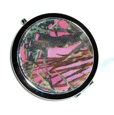 Mossy Oak Break Up Real Tree Hot Pink Camo Compact Makeup Mirror Camouflage  • $15.94