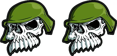 2x METAL MULISHA SKULL LOGO DECAL STICKER US MADE CAR WINDOW SKULL HELMET TRUCK • $3.49