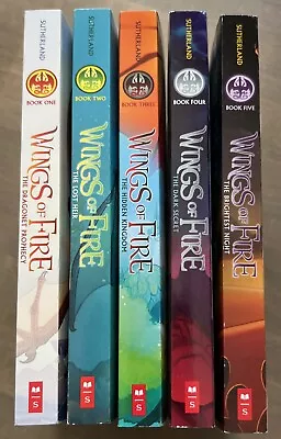 New Wings Of Fire Novels: Books 1-5 Paperback Sutherland Scholastic • $25