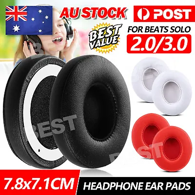 Replacement Ear Pads Cushion For Beats By Dr Dre Solo 2.0 3.0 Headphone Earpads • $8.95