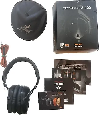 $100 • Buy Autographed Mark Hoppus HMNIM X V-Moda Crossfade M-100 Headphones
