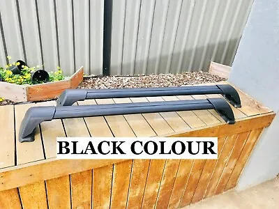 $269 • Buy 2x BLACK Aerodynamic Cross Bar / Roof Rack For SsangYong Musso & XLV 2018 - 2023