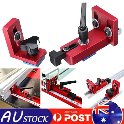 Woodworking Chute T-Slot T-track Stop Limiter Miter Aluminum High Accuracy Tool • $21.27