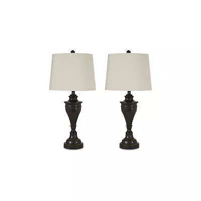 Signature Design By Ashley Table Lamp Set Of 2 Bronze Finish • $99.99